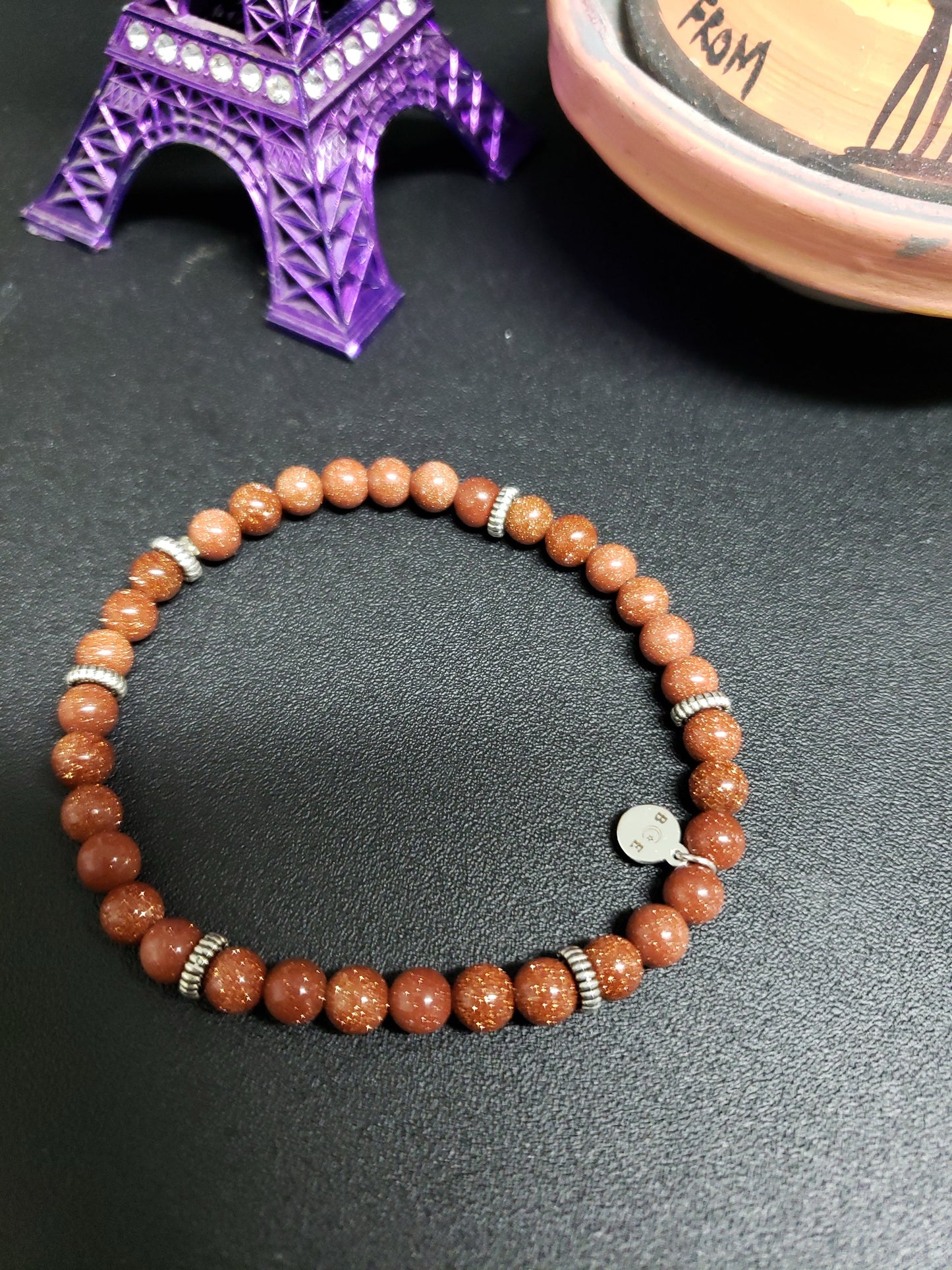 Goldstone bracelet